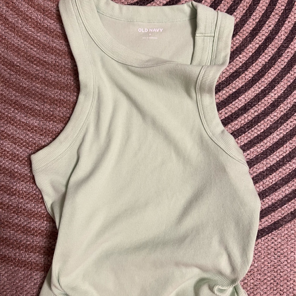 Lime green old navy muscle tank medium
